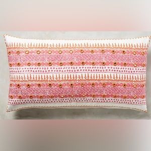 John Robshaw Primrose Pink Lumbar Pillow